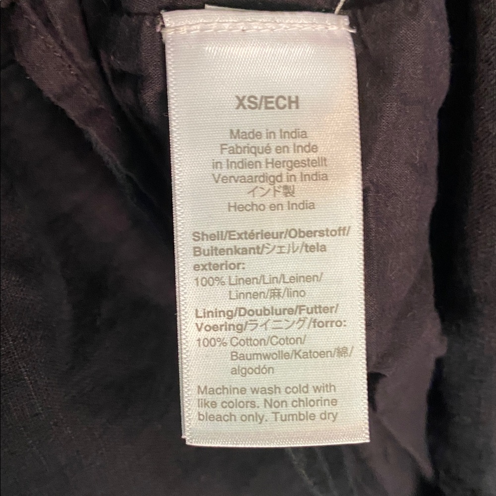 J Crew Black Linen Shift Dress - Picture 5 of 7